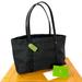 Kate Spade Bags | Kate Spade New York Black Nylon Tote Bag Leather Handles & Base Zipper Closure | Color: Black | Size: Os