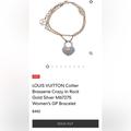 Louis Vuitton Jewelry | Louis Vuitton Collier Brasserie Crazy In Rock Gold Silver M67275 Gp Bracelet | Color: Gold | Size: Os