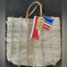 Anthropologie Bags | Anthropologie Tote Nwt Handmade | Color: Cream/Silver | Size: Os