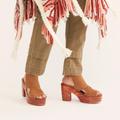 Free People Shoes | Free People Roan Block Party Platform Clog Sandals Size 10 41 | Color: Brown | Size: 10