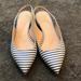 J. Crew Shoes | J. Crew Women’s Blue & White Striped Slingback Sz 7 | Color: Blue/White | Size: 7