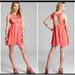 Free People Dresses | Free People Rocco Babydoll Mini Dress Size 6 Sleeveless Crochet Cut Out Back | Color: Pink | Size: 6