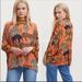 Anthropologie Tops | Anthropologie Apply Zaniya Menagerie Top Pullover Tiger Conditions Size M Nwt | Color: Black/Orange | Size: M