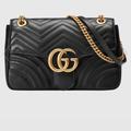 Gucci Bags | Gucci Medium Gg Marmont Chain Shoulder | Color: Black | Size: Medium