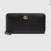 Gucci Bags | Gucci Black Leather Zip Around Wallet | Color: Black/Gold | Size: Os