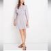 Madewell Dresses | Madewell Lilac Long Sleeve Ruffle-Shoulder Mini Dress | Color: Purple | Size: 2