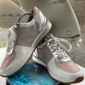 Michael Kors Shoes | Michael Kors Sz10 Allie Trainers White, Silver & Pink Lace-Up Sneakers | Color: Pink/White | Size: 10