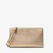 Michael Kors Bags | Authentic Michael Kors Leather Crossbody Clutch Pale Gold Saffiano Leather | Color: Gold | Size: Os