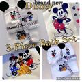 Disney Bath | Disney Mickey & Friends 3-Pc Bath & Hand Towel Set With Mickey Ears Scrub Mitt | Color: Black/White | Size: Os