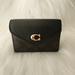 Coach Bags | Coach Black Signature Tammie Card Case Holder (Nwt) | Color: Black/Brown | Size: Os