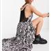 Free People Dresses | Free People Women's Tiers For You Maxi Slip Dress (Washed Black Combo) | Color: Black/Pink | Size: Xs