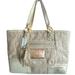Coach Bags | Coach Straw Gold Poppy Handbag Shoulder Tote Bag Purse Large 16706 | Color: Cream/Gold | Size: Os
