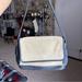 Coach Bags | Coach Vintage Handbag Bleeker Flap Bag #6114 Canvas Shoulder Rare Purse | Color: Blue/Tan | Size: Os