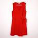 J. Crew Dresses | J By J. Crew Ponte Wrap Dress Poppy Red Sleeveless Structured V-Neck L2357 | Color: Red | Size: L