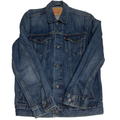 Levi's Jackets & Coats | Levis Mens Large Trucker Denim Jacket Medium Medium Wash Blue Jean Cowboy West | Color: Blue | Size: M