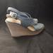American Eagle Outfitters Shoes | American Eagle Blue Jean Wedges Size 9 | Color: Blue | Size: 9