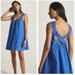 Anthropologie Dresses | Anthropologie Maeve Cobalt Cotton Poplin Swing Dress | Color: Blue | Size: M