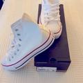 Converse Shoes | Converse Limited Edition! New! All Star, High Tops. White, Men’s 7, Women’s 9 | Color: White | Size: 7