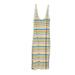 J. Crew Dresses | J. Crew Tank Dress Multicolor Striped Sleeveless Scoop Neck Side Slit Size Xxs | Color: Tan | Size: Xxs