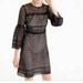 J. Crew Dresses | J Crew Black Floral Eyelet Daisy Lace Overlay Dress Fits Size L / 12 | Color: Black | Size: L