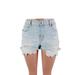 American Eagle Outfitters Shorts | American Eagle Outfitter Women's Blue Distress High Rise Casual Cut-Off Short 14 | Color: Blue | Size: 14