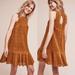 Anthropologie Dresses | Anthropologie Maeve Amis Velvet Lace Dress Size 0 | Color: Orange | Size: 0
