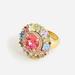 J. Crew Jewelry | J.Crew Rainbow Cocktail Ring (8) | Color: Gold/Pink | Size: 8