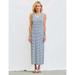 Anthropologie Dresses | New Anthropologie Sundry Women's Stripes Maxi Dress With Slits Sz 2 | Color: Blue/White | Size: 2