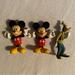 Disney Toys | -Mickey Mouse & Goofy Mini Action Figures Set Of 3 | Color: Black | Size: Mickey Mouse & Goofy