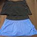 Nike Skirts | 2 Pairs Of Nike Dri- Fit Tennis Skirts, Size Small Blue And Black | Color: Black/Blue | Size: S