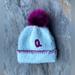 Anthropologie Accessories | Anthropologie-Fuzzy Monogram Kids Hat “A” | Color: Blue/Purple | Size: 23.5"L, 15.75"W