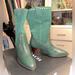 Coach Shoes | Coach Phoebe Suede Western Boot, 7 | Color: Gold/Green | Size: 7