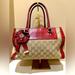 Gucci Bags | Gucci Canvas Beige/Red Python Trophy Tote | Color: Red/Tan | Size: Os