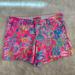 Lilly Pulitzer Shorts | Lilly Pulitzer The Callahan Knit Size 10 Women’s Short. Like New Condition | Color: Blue/Pink | Size: 10