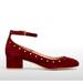 Madewell Shoes | Madewell Inez Stud Pumps 8.5 | Color: Red | Size: 8.5