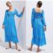 Anthropologie Dresses | Anthropologie Dolan Laney Maxi Dress Blue Xs New | Color: Blue/White | Size: Xs