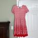 Lularoe Dresses | Lularoe Red And White Polkadot, Medium Amelia Euc | Color: Red/White | Size: M