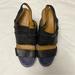 Anthropologie Shoes | Anthropologie Shibori Stacked Wedges Coclico Slingback | Color: Black/Purple | Size: 8.5