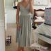 Anthropologie Dresses | Anthropologie Silver Midi Length Dress, Size 0 | Color: Silver | Size: 0