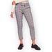 Free People Pants & Jumpsuits | Free People Rock On Ankle Skinny Black Cropped Plaid Pants | Color: Black/White | Size: 8