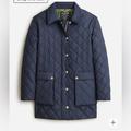 J. Crew Jackets & Coats | J Crew Heritage Quilted Barn Jacket | Color: Blue | Size: M