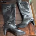 Ralph Lauren Shoes | Black Ralph Lauren Size 8 1/2, Tall Boots With 3 Inch Heel. | Color: Black | Size: 8.5