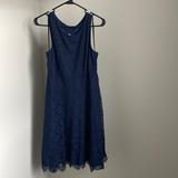 Jessica Simpson Dresses | Jessica Simpson Lace Blue Navy Dress | Color: Blue | Size: 14