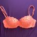 Pink Victoria's Secret Intimates & Sleepwear | 34d Victoria’s Secret Pink Bra In Neon Pink W/ Lace & Mesh | Color: Pink | Size: 34d