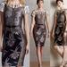 Anthropologie Dresses | Anthropologie Metallic Floral Pieced Brocade Dress | Color: Brown/Pink | Size: 4