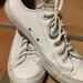 Converse Shoes | Converse Chuck Taylor All Star White Patent Leather Casual Sneakers | Color: Black/White | Size: 7