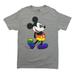 Disney Shirts | Disney Pride T Shirt Mens M Medium Gray Short Sleeve Cotton Big Rainbow Mickey | Color: Gray | Size: M