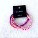 J. Crew Jewelry | J. Crew Beaded Bracelets 5 Piece Set | Color: Pink/Purple | Size: Os