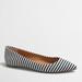 J. Crew Shoes | J Crew Amelia Striped Black & White Flats | Color: Black/White | Size: 10