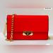 Michael Kors Bags | Michael Kors Cece Medium Vegan Leather Shoulder Crossbody Clutch In Dk Sangria | Color: Gold/Red | Size: Os